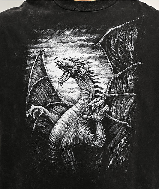 Zero Adam Dragon Black Wash T-Shirt