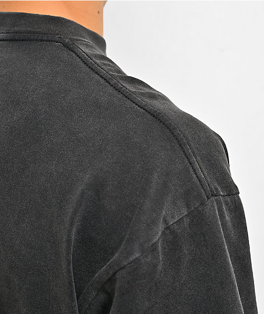 Zero Punk Star 2fer Black Wash & White Long Sleeve T-Shirt