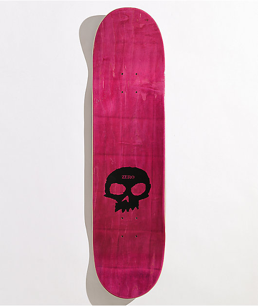 Death skateboards Skull Skateboard Deck 8" Black White with grip 