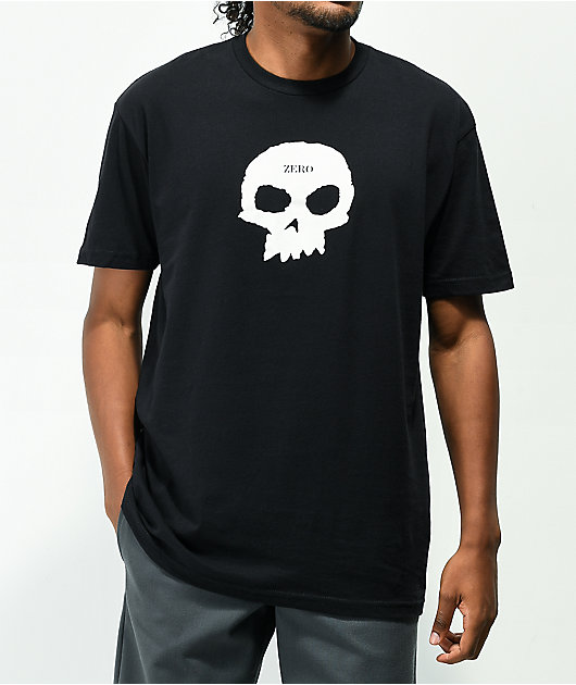 Zero Single Skull Black T Shirt Zumiez