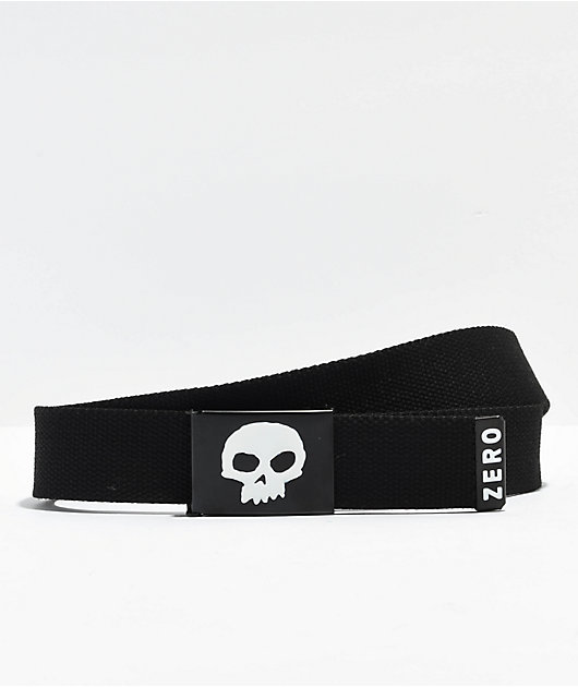 Zero Single Skull Black Web Belt | Zumiez