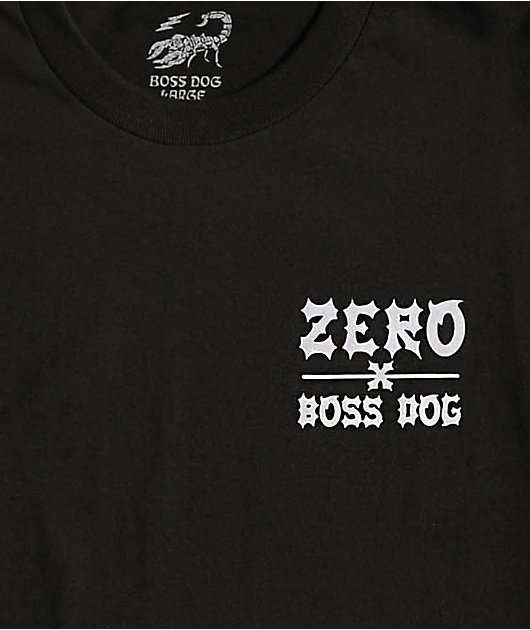 Zero x Boss Dog Roll camiseta negra