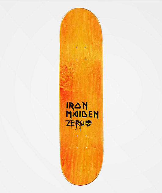 Zero Skateboards Iron Maiden Live After Death album art deck 8.25