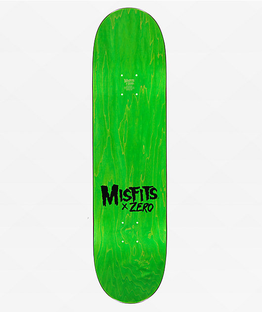 Zero x Misfits Fiend Skull 8.25" Skateboard Deck