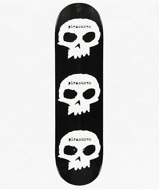 Zero x Pleasures Skulls 8.25" Skateboard Deck