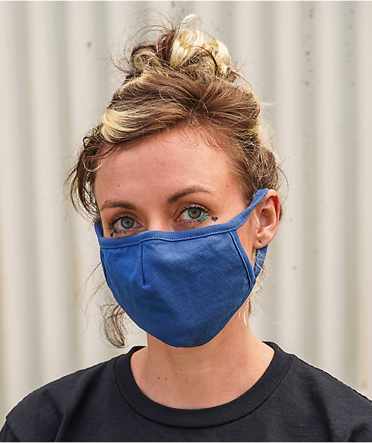 Zine Blue Face Mask