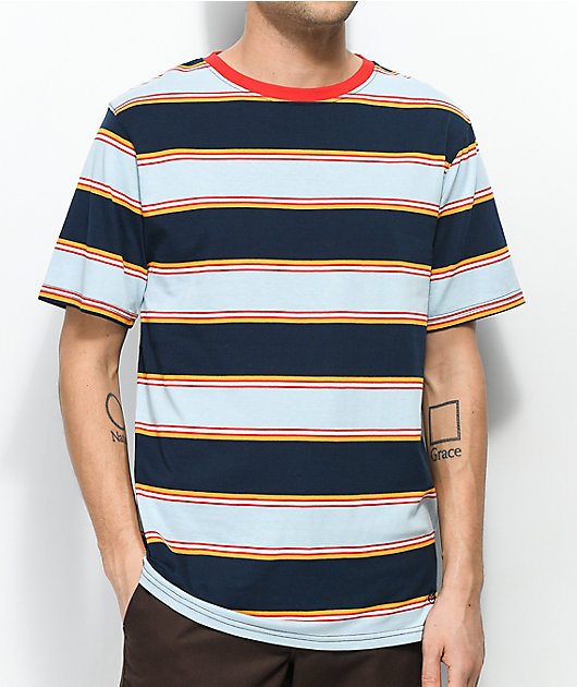 Mens T Shirts,Basic Casual Crew Neck Short Sleeve Tee Classic Graphic Stripe Top