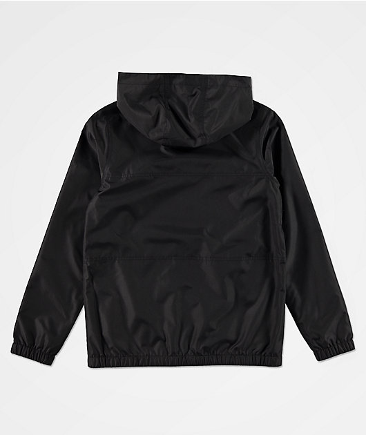 Zine Boys Course Black Windbreaker Jacket