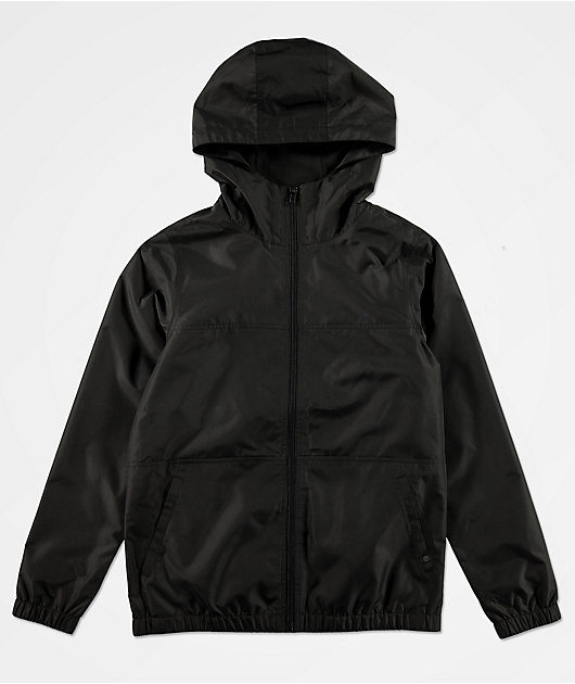 Zine Boys Course Black Windbreaker Jacket
