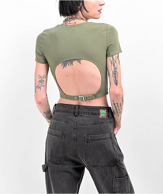 Green clearance buckle top