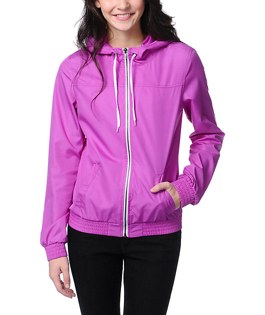 bright purple jacket