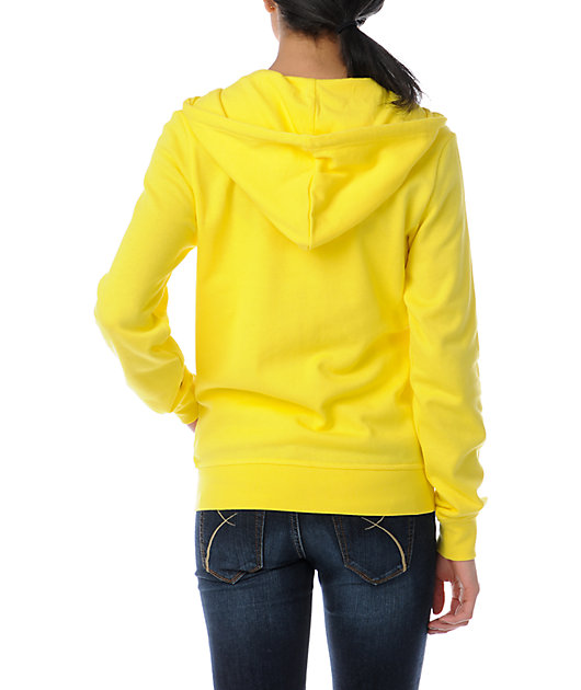 Zine Buttercup Yellow Zip Up Hoodie