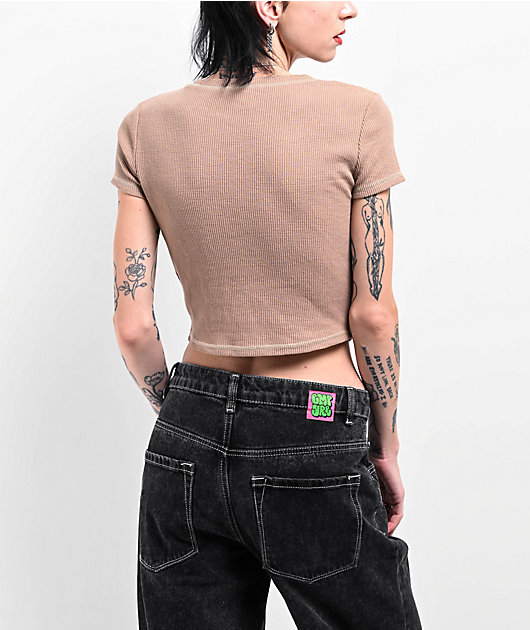 Zine Carmina Chantrelle Thermal Crop T-Shirt