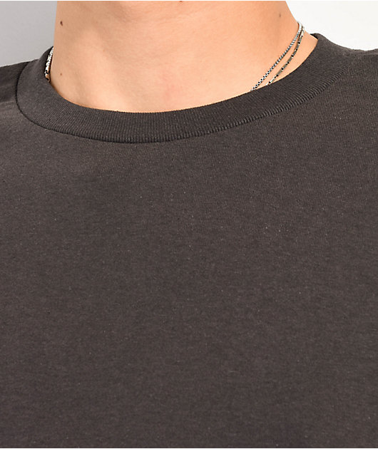 Zine Charcoal T-Shirt | Zumiez
