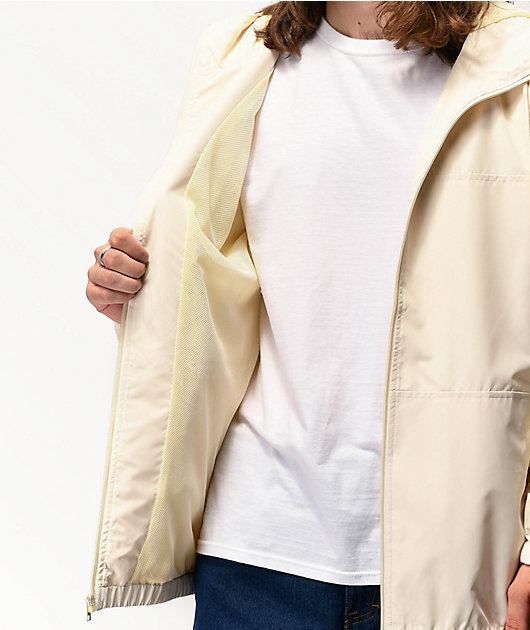 cream windbreaker