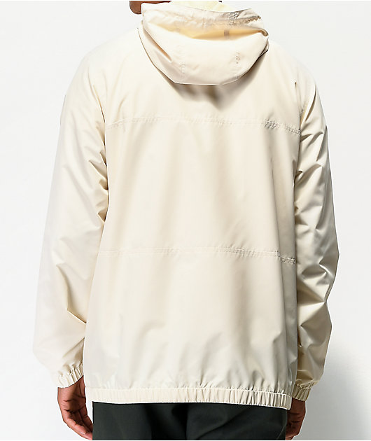 cream windbreaker