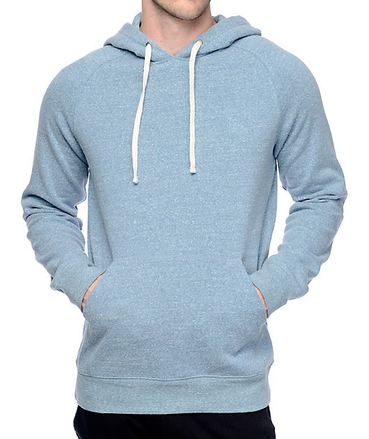 heather blue hoodie