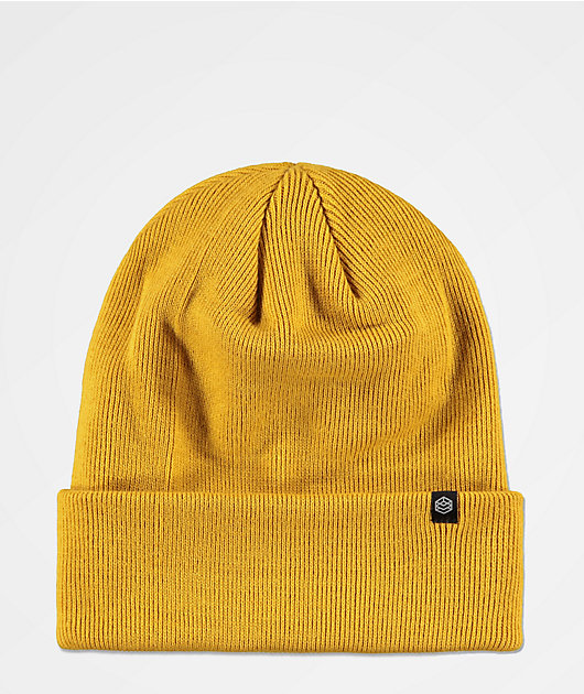 Zine Essential Mustard Gas Station Fold Beanie