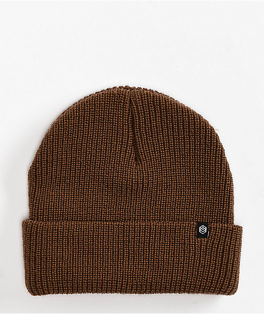 帽子 mainstory beanie dark chocolate Zine Focus Chocolate Beanie | Zumiez
