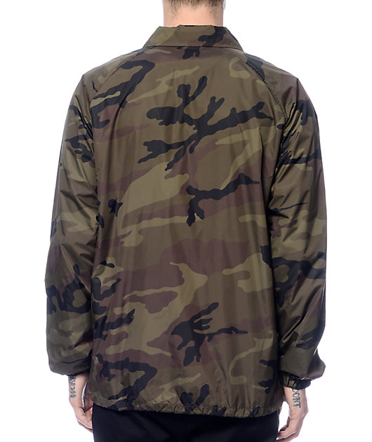 camo coach jacket