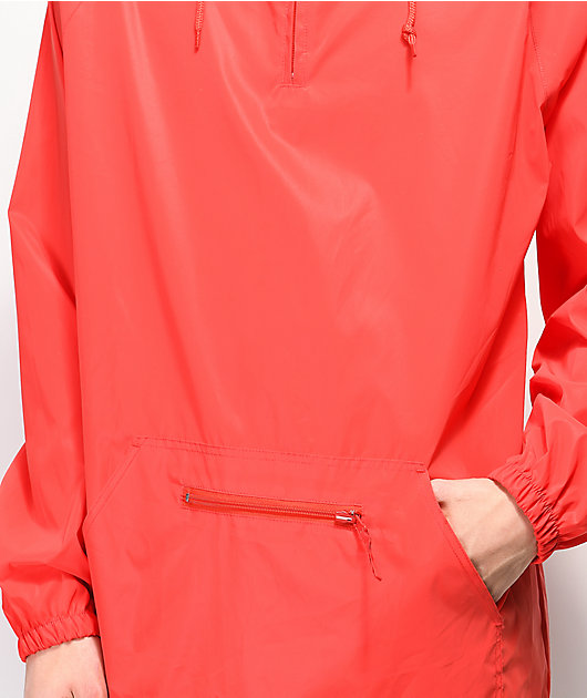 zine glo reflective silver anorak windbreaker jacket