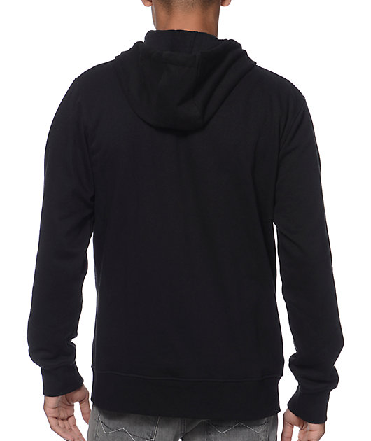 solid zip up hoodie