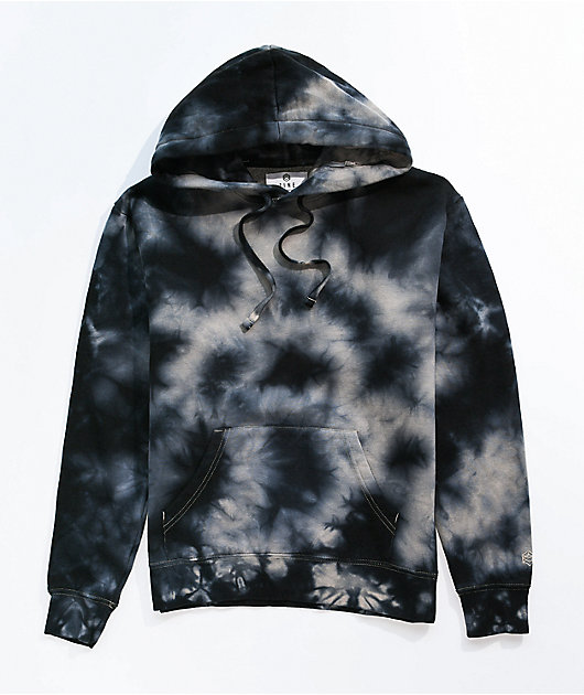 Black tie dye discount hoodie