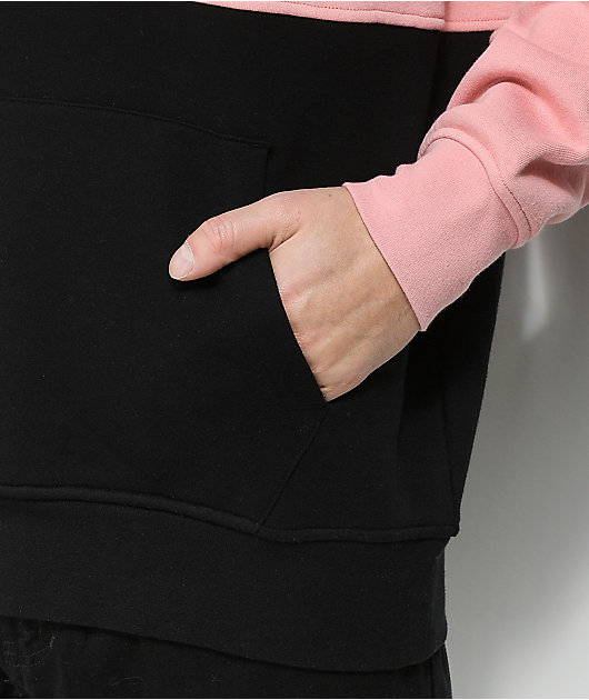 Zine Mass Pink & Black Hoodie