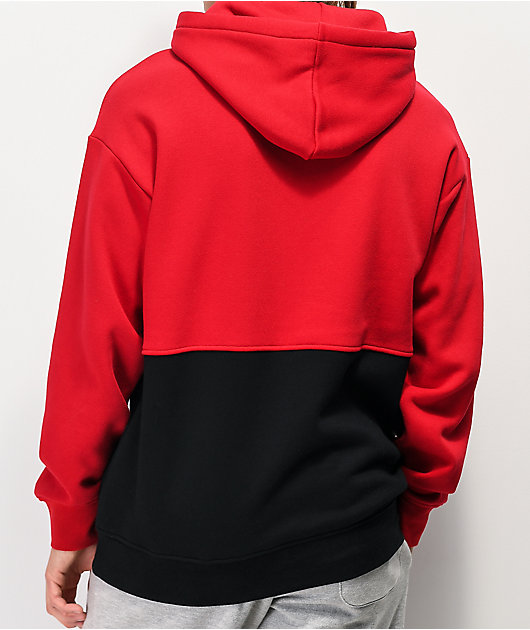 Zine Mass Red & Black Hoodie