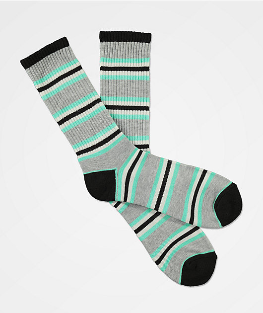 Zine Motion Biscay Green Crew Socks