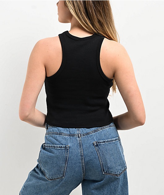 Zine Nimah Black Crop Tank Top | Zumiez