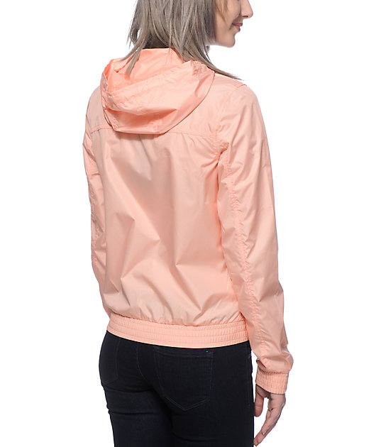 peach windbreaker