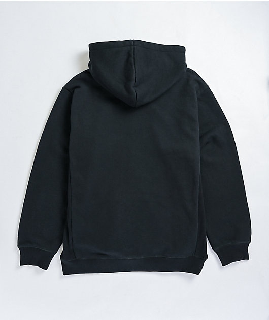 Zine Safety Black Zip Mask Hoodie