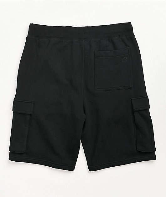 Zine Silas Black Cargo Shorts