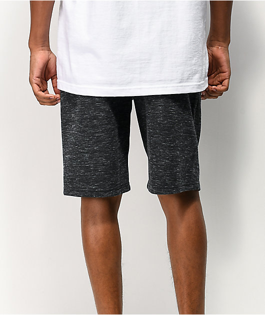 plain black sweat shorts