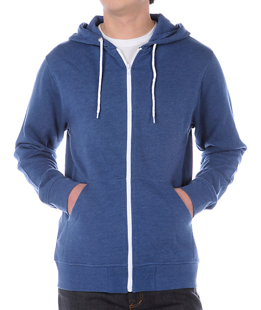 heather blue hoodie