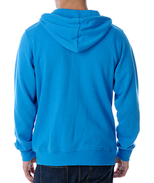 Zine Template Solid Coastal Blue Hoodie Zumiez - zine template solid white hoodie white hoodie template roblox