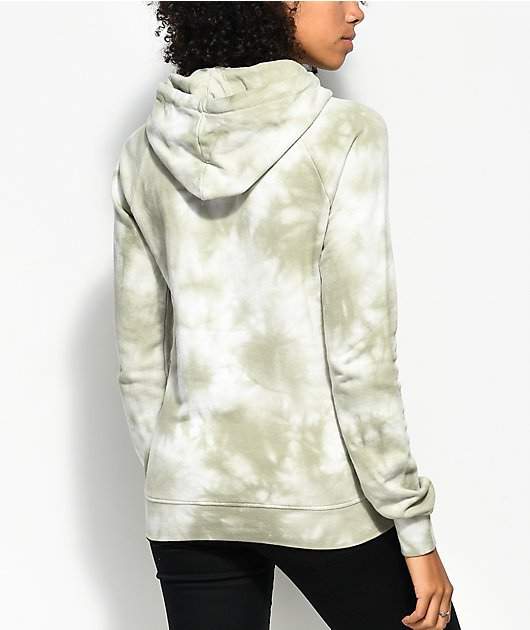 light green tie dye hoodie