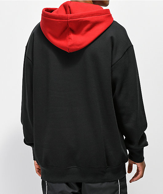 Zine Utmost Red & Black Hoodie