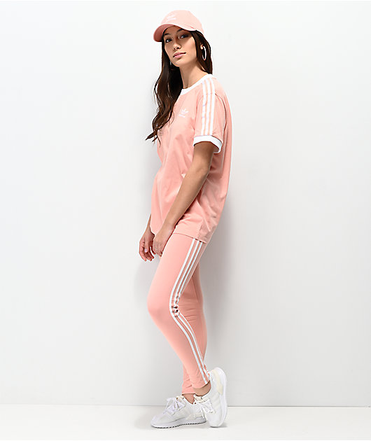 pink adidas leggings and shirt