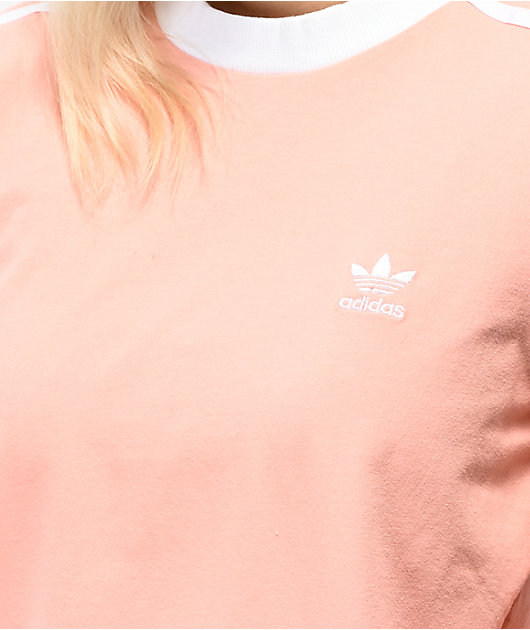 dusty pink adidas shirt