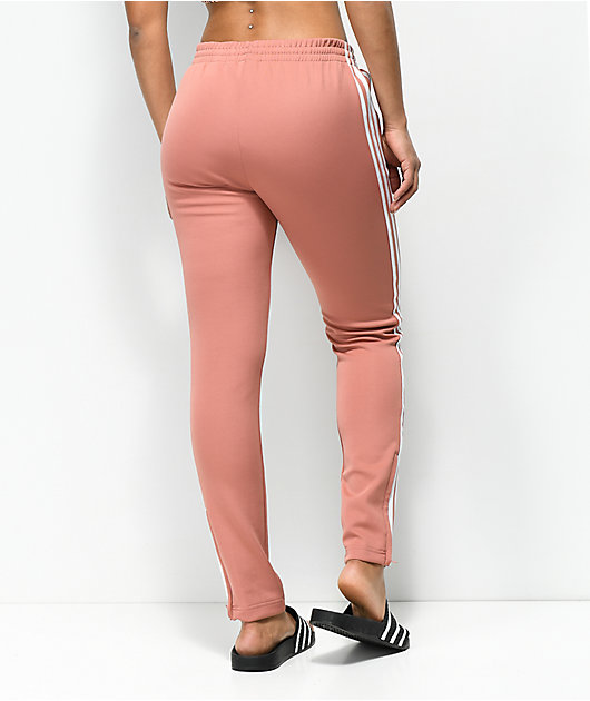 pink adidas track pants