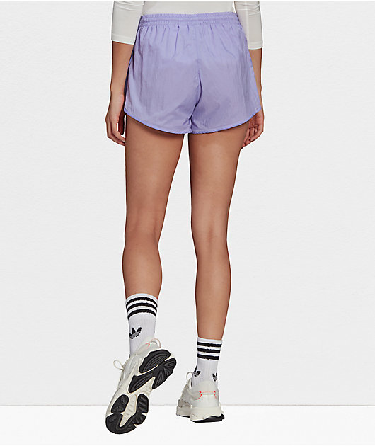 adidas 3-Stripes Light Purple Track Shorts