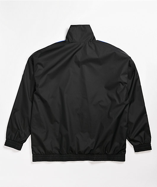 adidas skateboarding 3 stripe jacket black