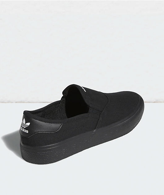 adidas black slip on shoes