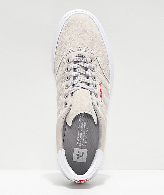 adidas 3mc grey white & scarlet shoes