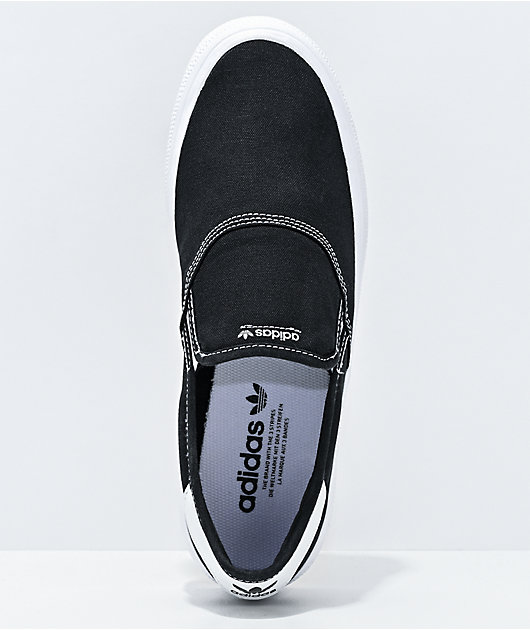 adidas black slip on shoes