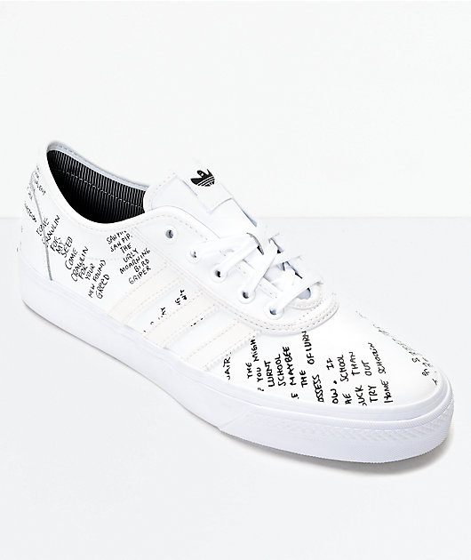 adidas AdiEase Gonz White Shoes | Zumiez