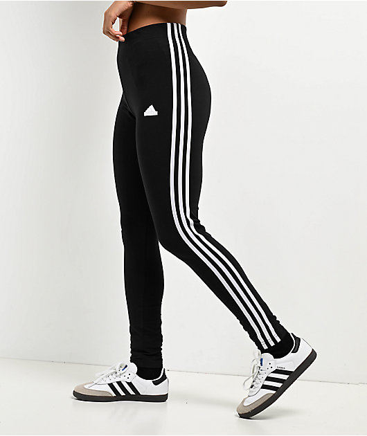 Adidas Women s Essentials 3 Stripes Leggings Black White S