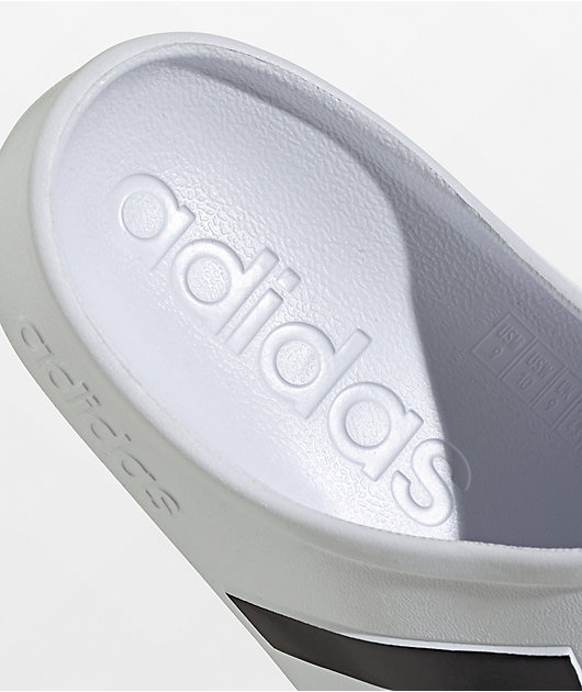 adidas Adilette Black & White Clog Shoes